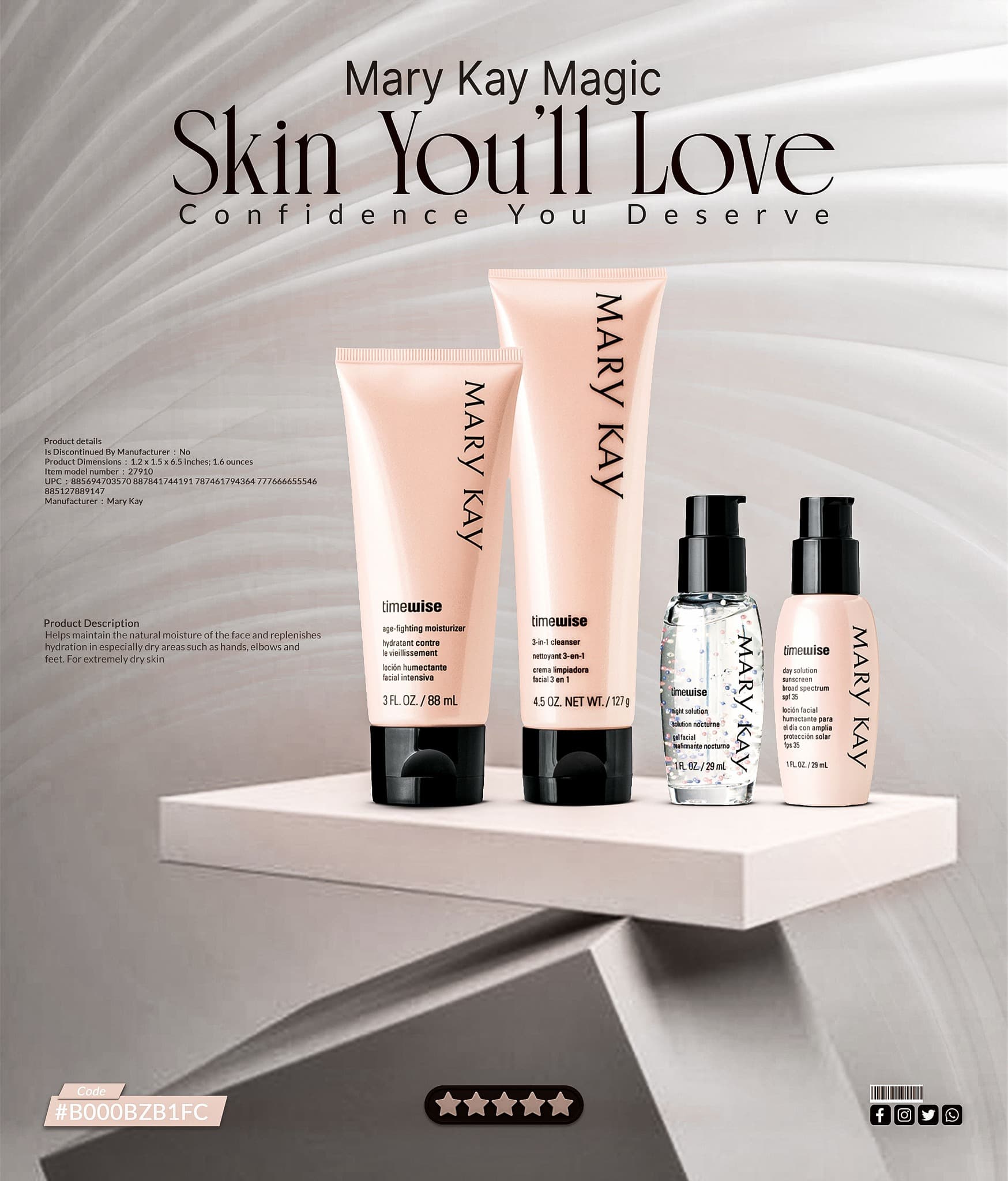Social Media Post Design for Skincare & Beauty Products - Slide 5