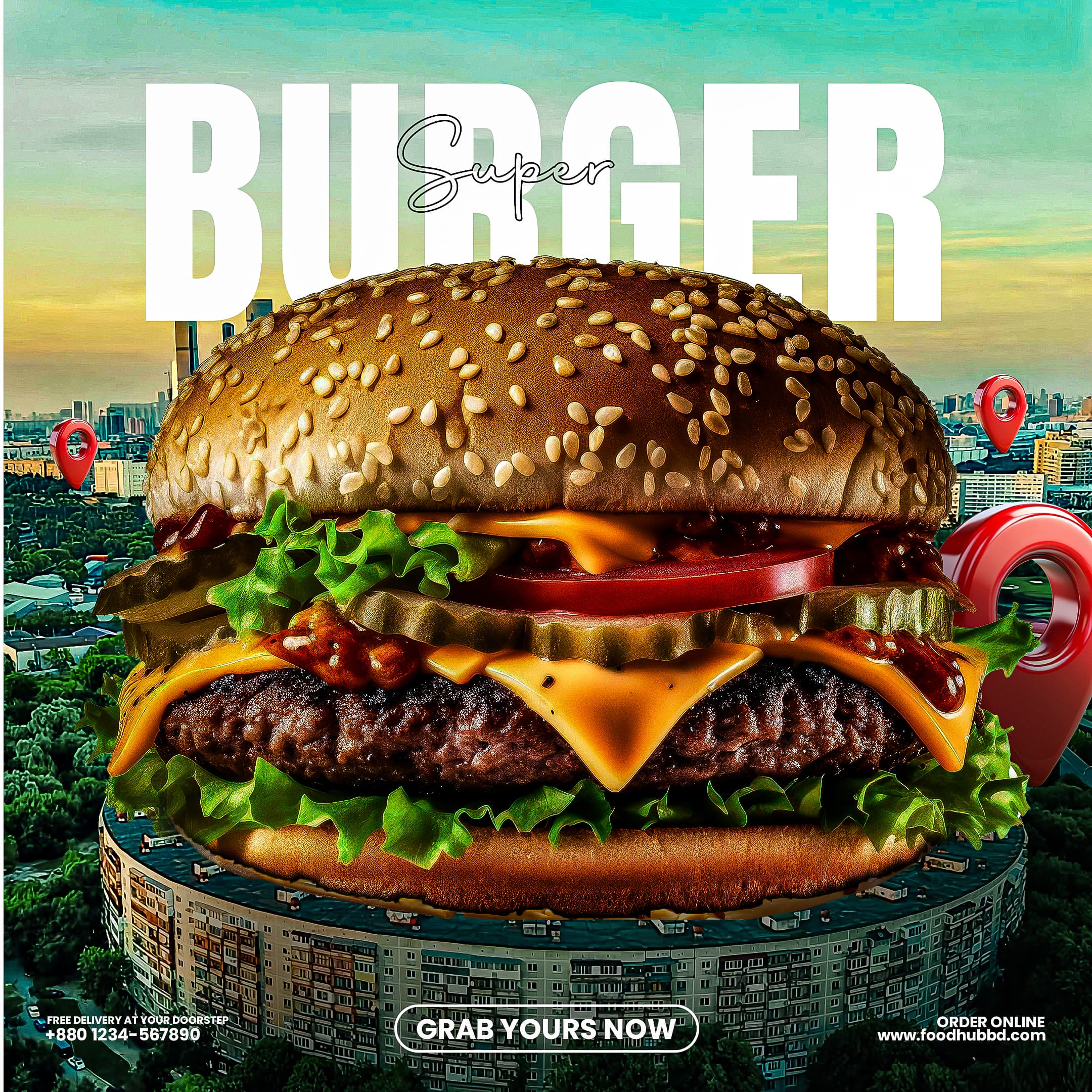 Social Media Food Poster Design for Food Brand - Slide 1