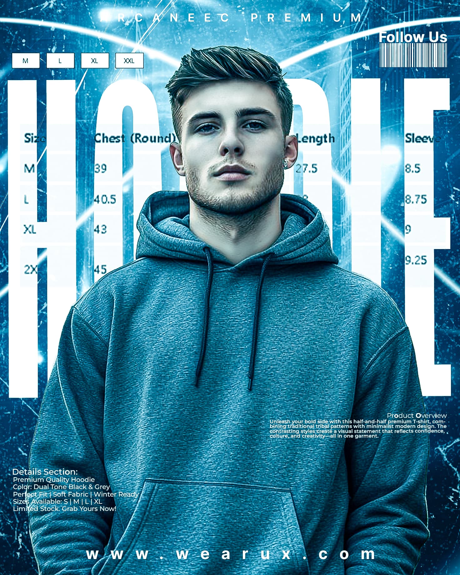 Social Media Hoodie Poster Design For Ads - Slide 5