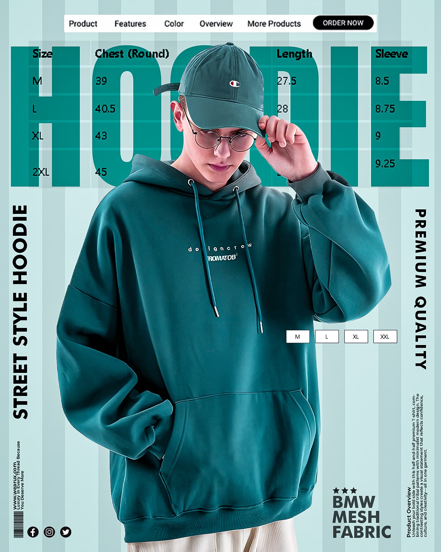 Social Media Hoodie Poster Design For Ads - Slide 7